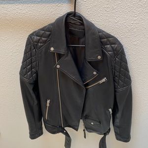 All saints leather jacket